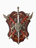 Панно на стену «Геральдика. Герб со львом», декор настенный, щит декоративный - Фото 1