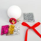 Новогодний ёлочный шар Принцессы: Белла с пайетками - Фото 2