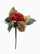 Еловая ветка декоративная «Зимнее волшебство. Мечты», 18 см 1381099