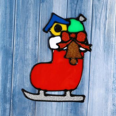 Наклейка на стекло «Украшения в коньке», 10×14 см