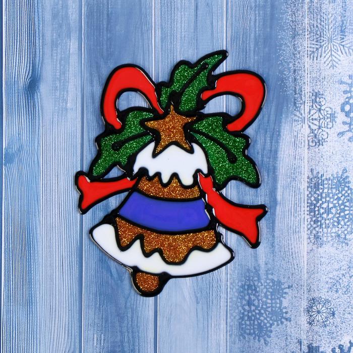 Наклейка на стекло «Колокольчик с лентой», 11×13.5 см - Фото 1