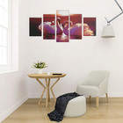 Картина модульная на подрамнике "Пара лебедей" 2-20х30; 2-20х40; 1-20х50,  50*100 см - Фото 2