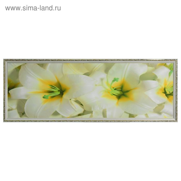 Картина "Белые лилии" 57*157 см - Фото 1