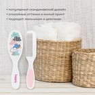 Расчёска детская, массажная щётка с натуральной щетиной для волос в наборе «Малыши и малышки», от 0 мес. - Фото 7