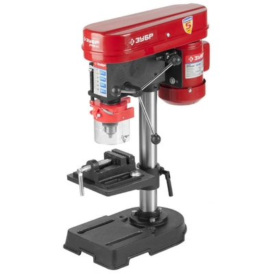 Станок ЗУБР сверлильный, безопасный выключатель, 5 скоростей, патрон 13 мм, 350 Вт