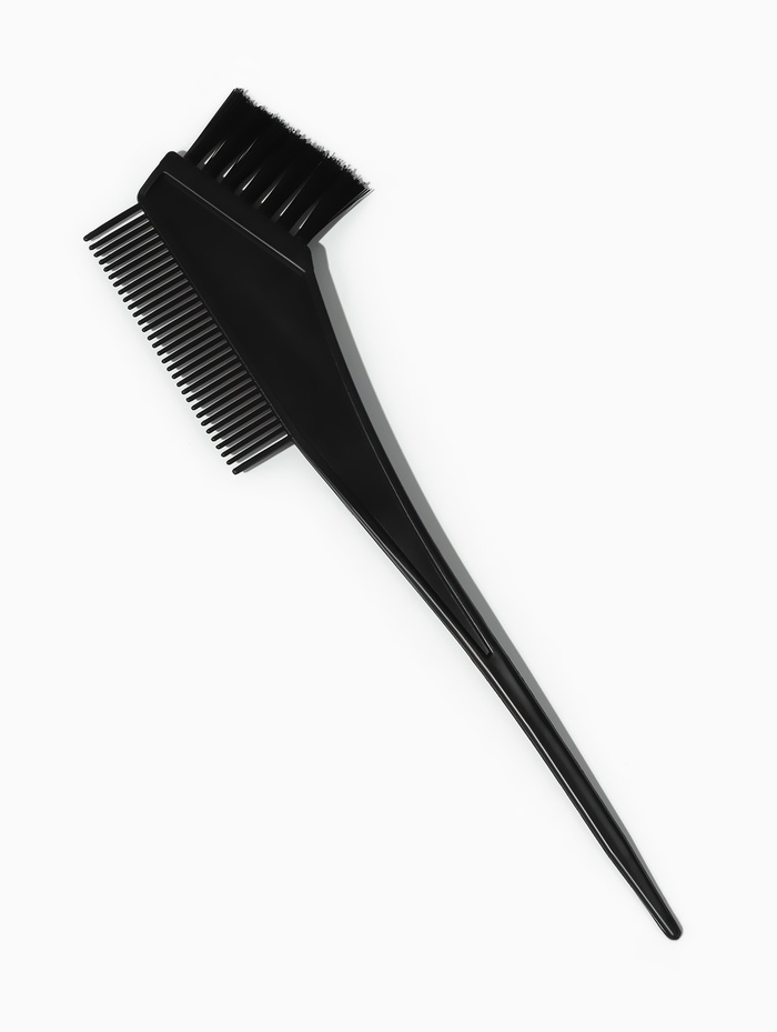 Расчёска - кисть для окрашивания, 20.5(±1) × 7 см, чёрная - Фото 1