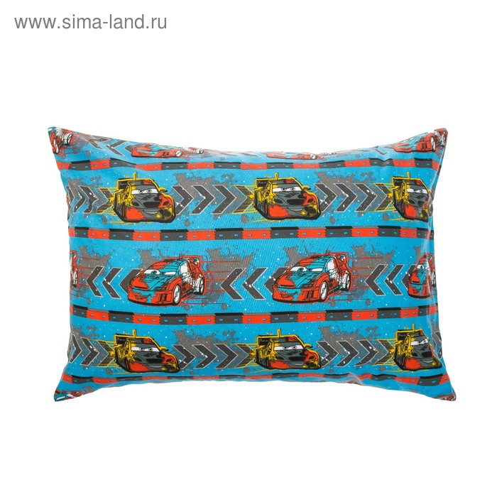 Наволочка  "Тачки" 50*70 см 100% хлопок, поплин 125 г/м2 - Фото 1