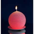 Свеча мигающая "Жемчужный шар" перламутровая - Фото 3