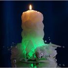 Свеча мигающая "Бутоны роз" средняя - Фото 5