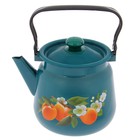 Чайник эмалированный, 3,5 л, с декором МИКС, цвет бирюзовый - Фото 6