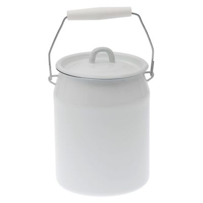 Бидон эмалированный с петлёй, 3 л, белый