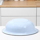 Таз эмалированный, 12 л, 46×13 см, голубой - Фото 3