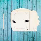 Роспись по дереву фоторамка с подвесом «Дед мороз» - Фото 2