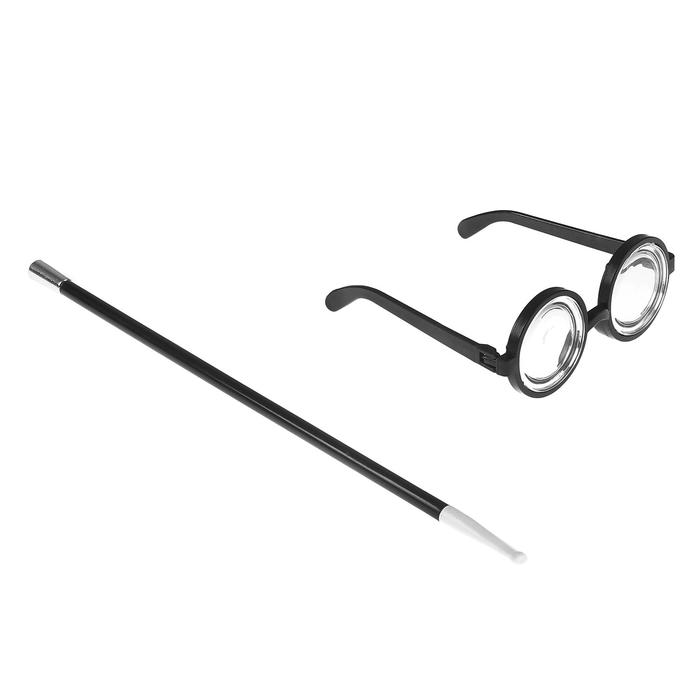 Карнавальный набор, 2 предмета: мундштук, очки - Фото 1