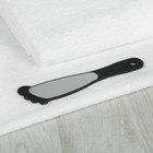 Тёрка для ног «Ступня», лазерная, двусторонняя, цвет чёрный - Фото 1