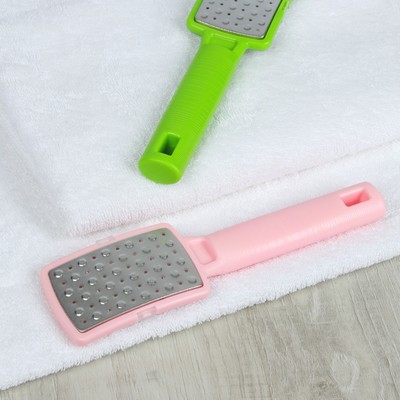 Тёрка для ног, лазерная, 23 см, цвет МИКС