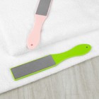 Тёрка для ног, лазерная, двусторонняя, 27 см, цвет МИКС - Фото 1