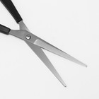 Ножницы парикмахерские, с упором, лезвие — 7 см, цвет чёрный - Фото 4