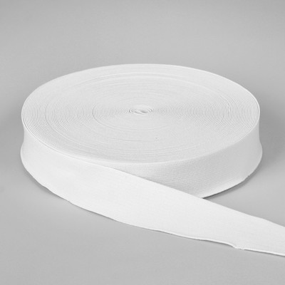 Резинка бельевая, 40 мм, 25 ± 1 м, цвет белый