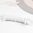 Резинка эластичная, 10 мм, 10 ± 1 м, цвет белый - Фото 2