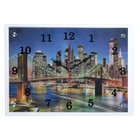 Часы-картина настенные, серия: Город, "Ночной город и архитектура", 25х35 см - фото 300971699