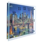 Часы-картина настенные, серия: Город, "Ночной город и архитектура", 25х35 см - фото 9822419