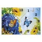 Часы-картина настенные, интерьерные "Бабочки", бесшумные, 25 х 35 см - фото 10209690