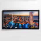 Часы-картина настенные, серия: Город, "Дубай", 50 х 100 см - фото 2847653