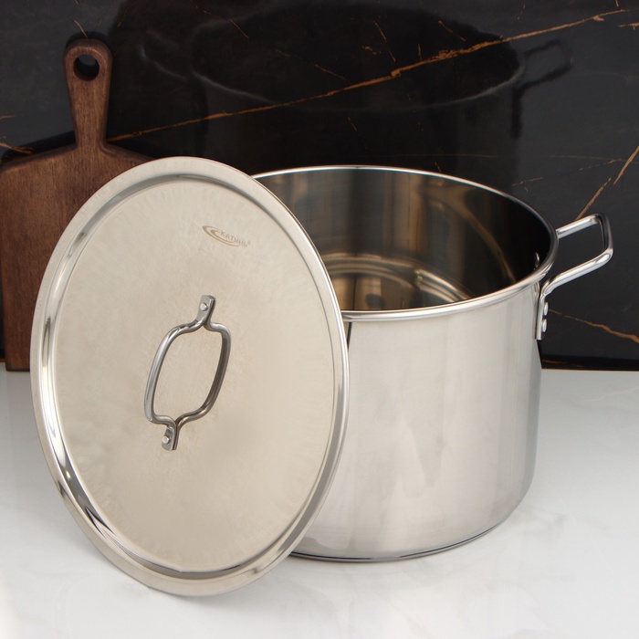 Котёл Катунь «Общепит», 20 л, d=35 см, h=24 см, капсульное дно, индукция, нержавеющая сталь кт-об-20