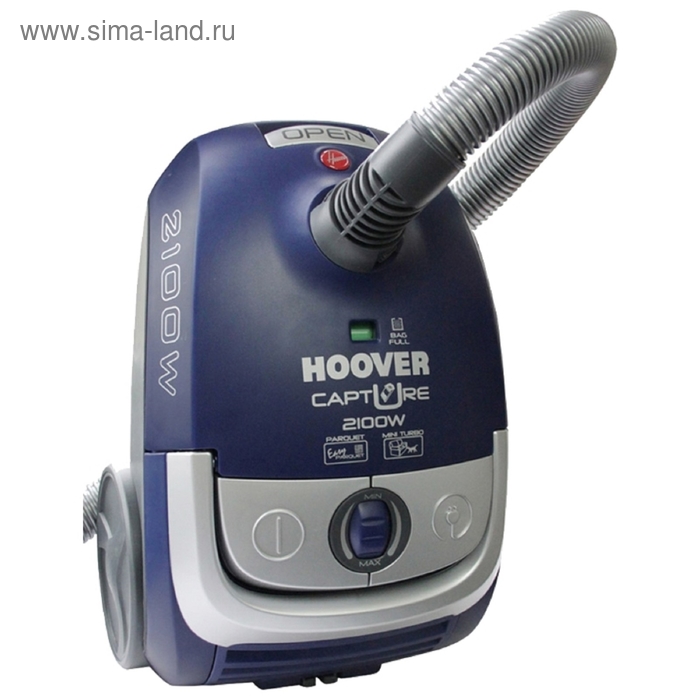 Пылесос Hoover TCP 2120 019, 2100/310 Вт, 2.3 л, синий - Фото 1