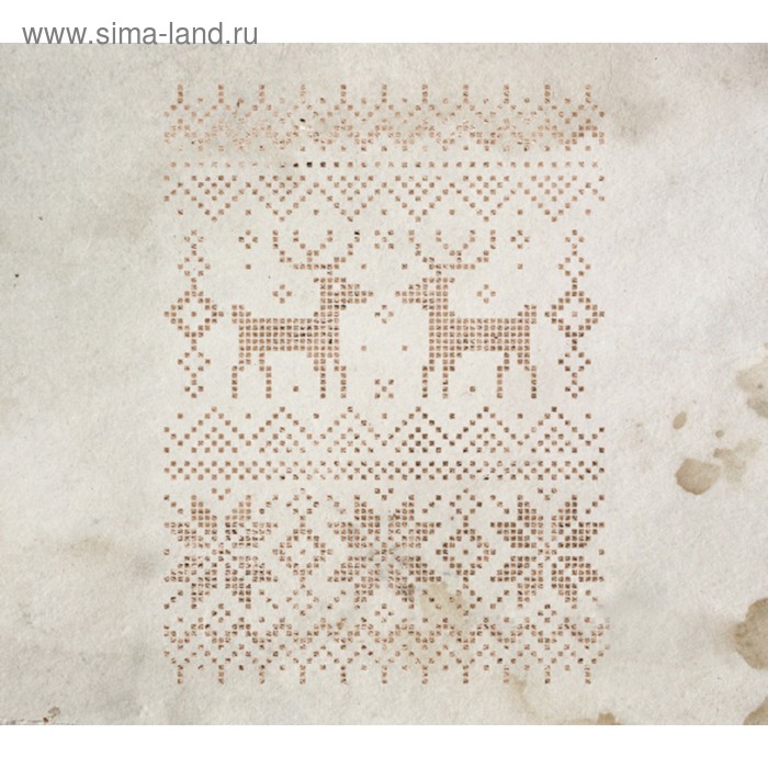 Трафарет пластик "Вышивка" 11,3х16,5 см - Фото 1