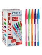 Ручка шариковая LANCER. Fluo 814, синий стержень, узел 0.5 мм, ароматизированная, МИКС - Фото 2