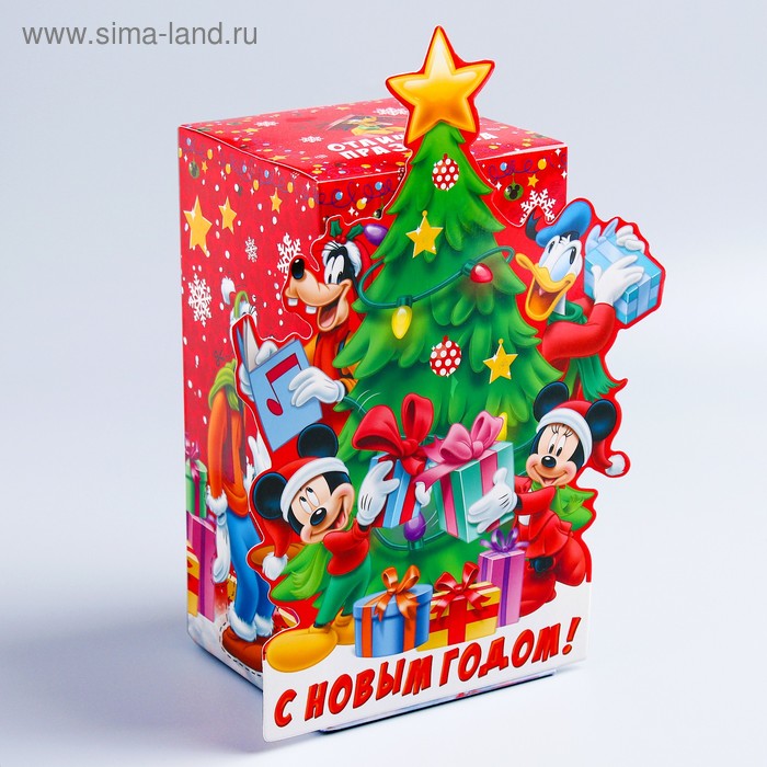 Коробка подарочная "Подарки" Микки Маус и друзья, 10 х 20 х10 см - Фото 1