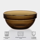 Салатник Luminarc «Удобное хранение», 350 мл, d=12 см, стекло, коричневый - Фото 2