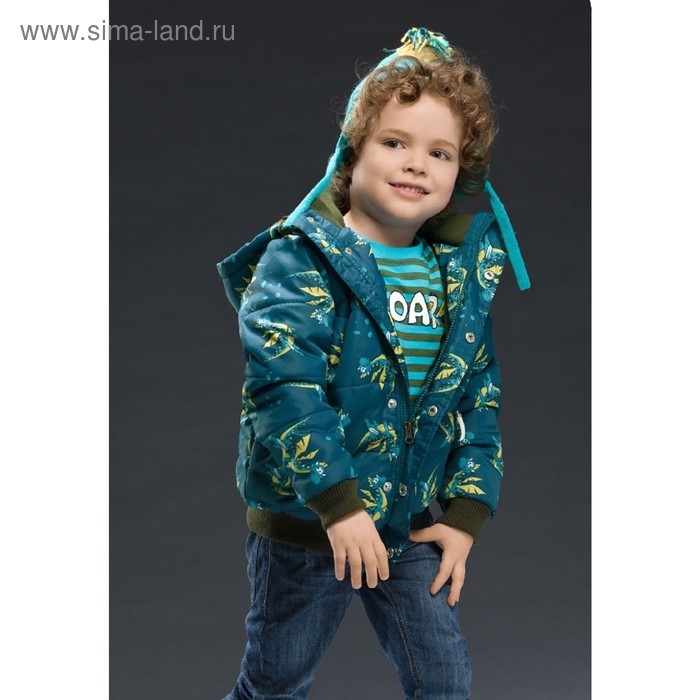 Куртка для мальчика, рост 104 см, цвет синий - Фото 1