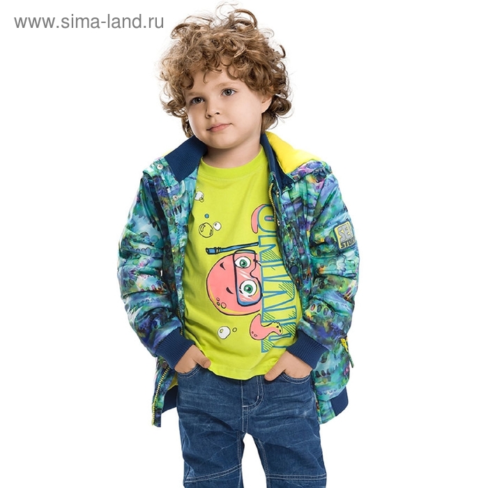 Куртка для мальчика, рост 92 см, цвет синий - Фото 1