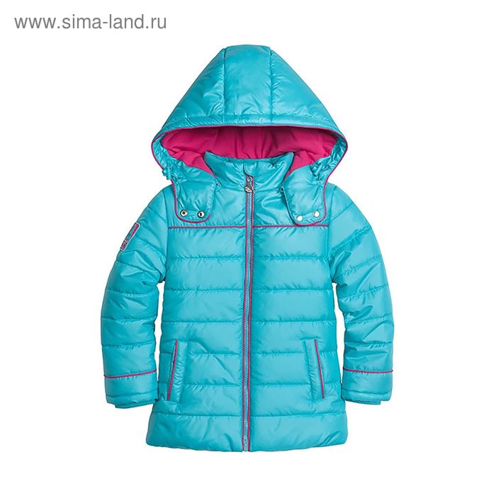 Куртка для девочки, рост 104 см, цвет голубой - Фото 1