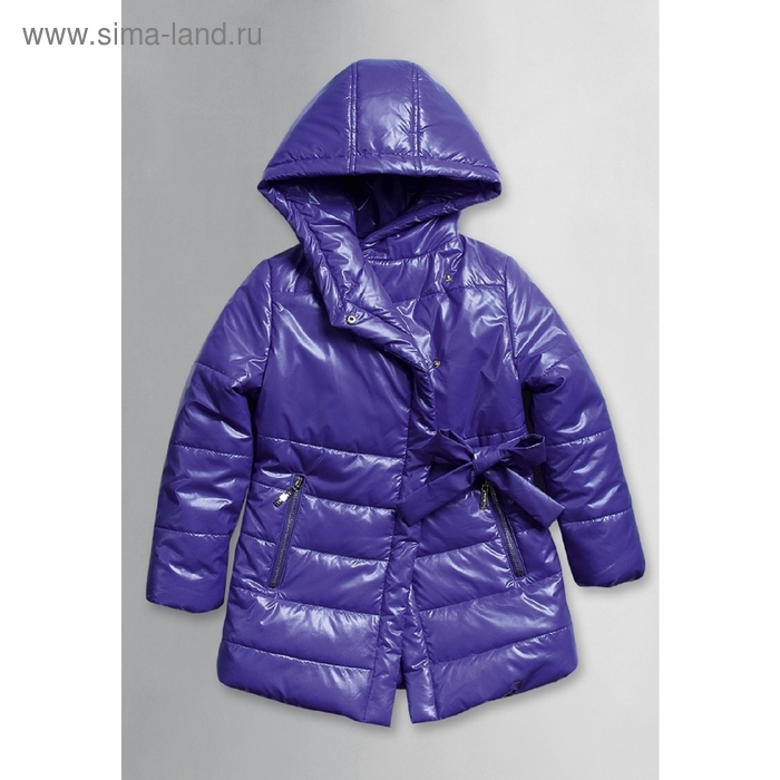 Пальто для девочки, рост 116 см, цвет фиолетовый - Фото 1