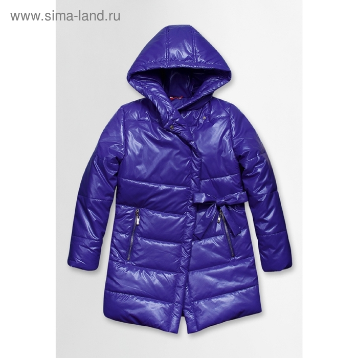 Пальто для девочки, рост 146 см, цвет фиолетовый - Фото 1