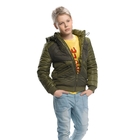 Куртка для мальчика, рост 128 см, цвет болотно-зелёный - Фото 1