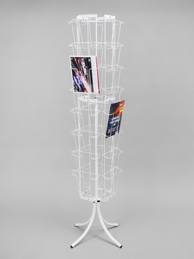 Стойка вращающаяся для прайсов, напольная, 32 кармана А4, 50×50×180