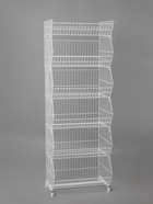 Горка-накопитель из шести корзин, 60×45×178, белая - Фото 2