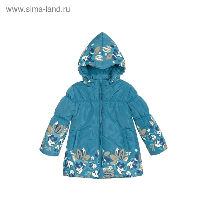 Куртка для девочки, рост 98 см, цвет синий - Фото 1