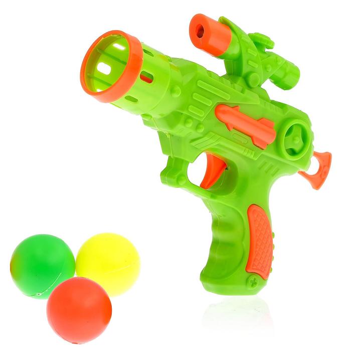 Пистолет «Стрелок», стреляет шариками, цвета МИКС - фото 1911214566