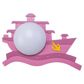 Бра «Кораблик», 16х0,5W LED розовый 43х30х10 см
