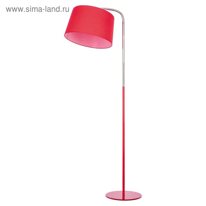 Торшер напольный классика "Отуар" 1 лампа 40W Е27 основание красное 40х40х160 см - Фото 1