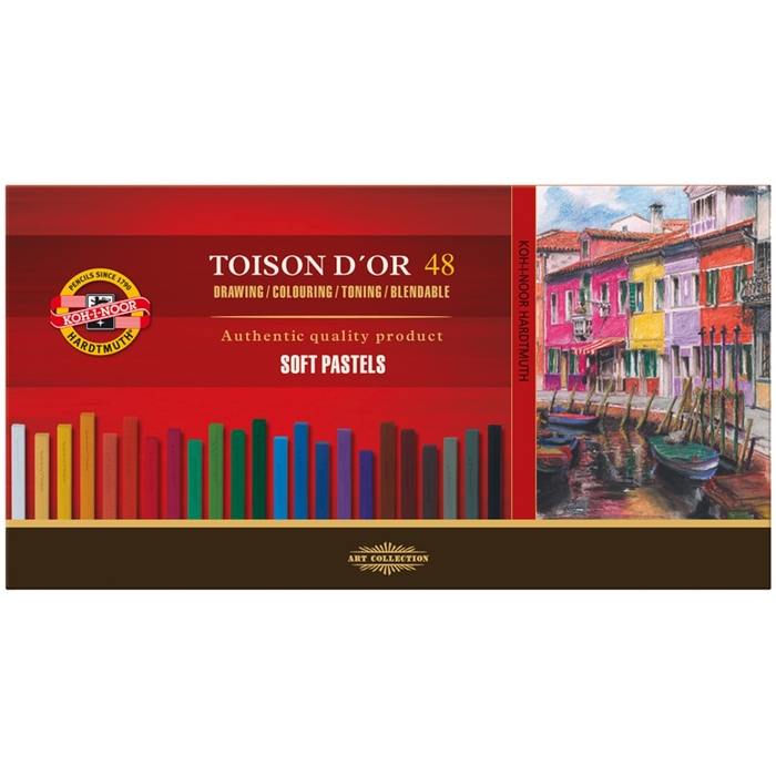Пастель сухая художественная 48 цветов, Soft Koh-I-Noor TOISON D`OR 8586