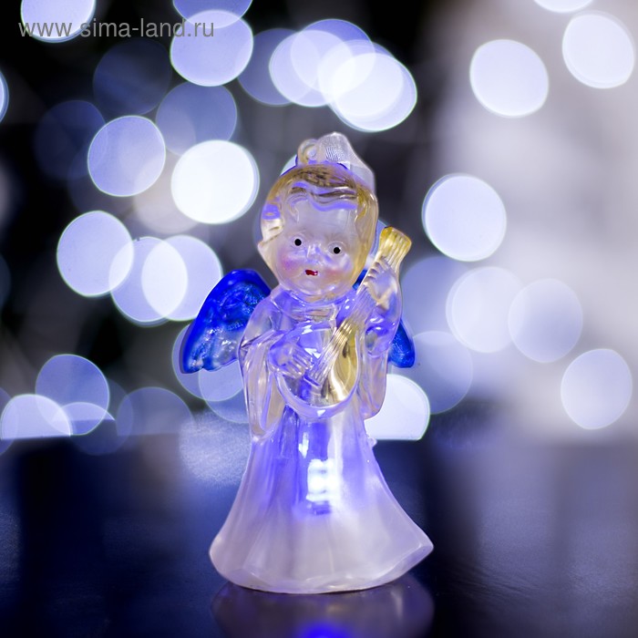Игрушка световая "Ангел с гитарой" (батарейки в комплекте) 1 LED, RGB, цветной - Фото 1