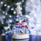 Игрушка световая "Фонарь и два снеговика" (батарейки не в комплекте) 4 LED - Фото 2