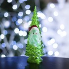 Игрушка световая "Ёлочка Дед мороз" (батарейки в комплекте) 18.5 см, 1 LED, RGB, ЗЕЛЕНАЯ - Фото 2